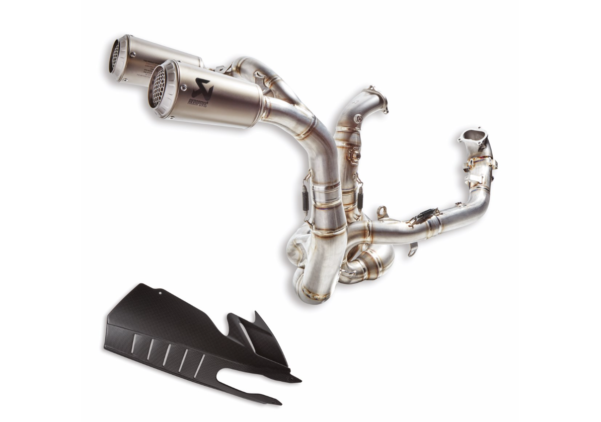 Complete titanium exhaust system for Panigale 1299R