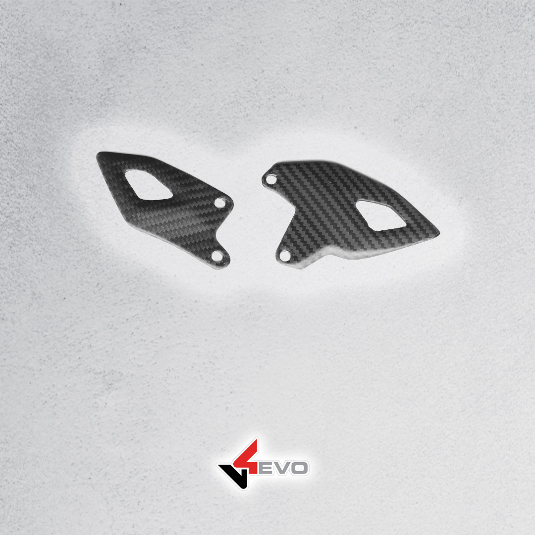 Carbon Fiber Heel Guards - Panigale V4 MY2025