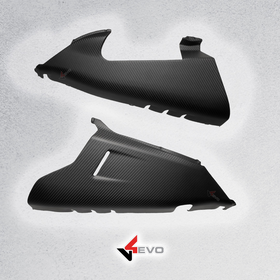 Carbon Fiber Lower Fairings For Akrapovic - Panigale V4 MY 2025