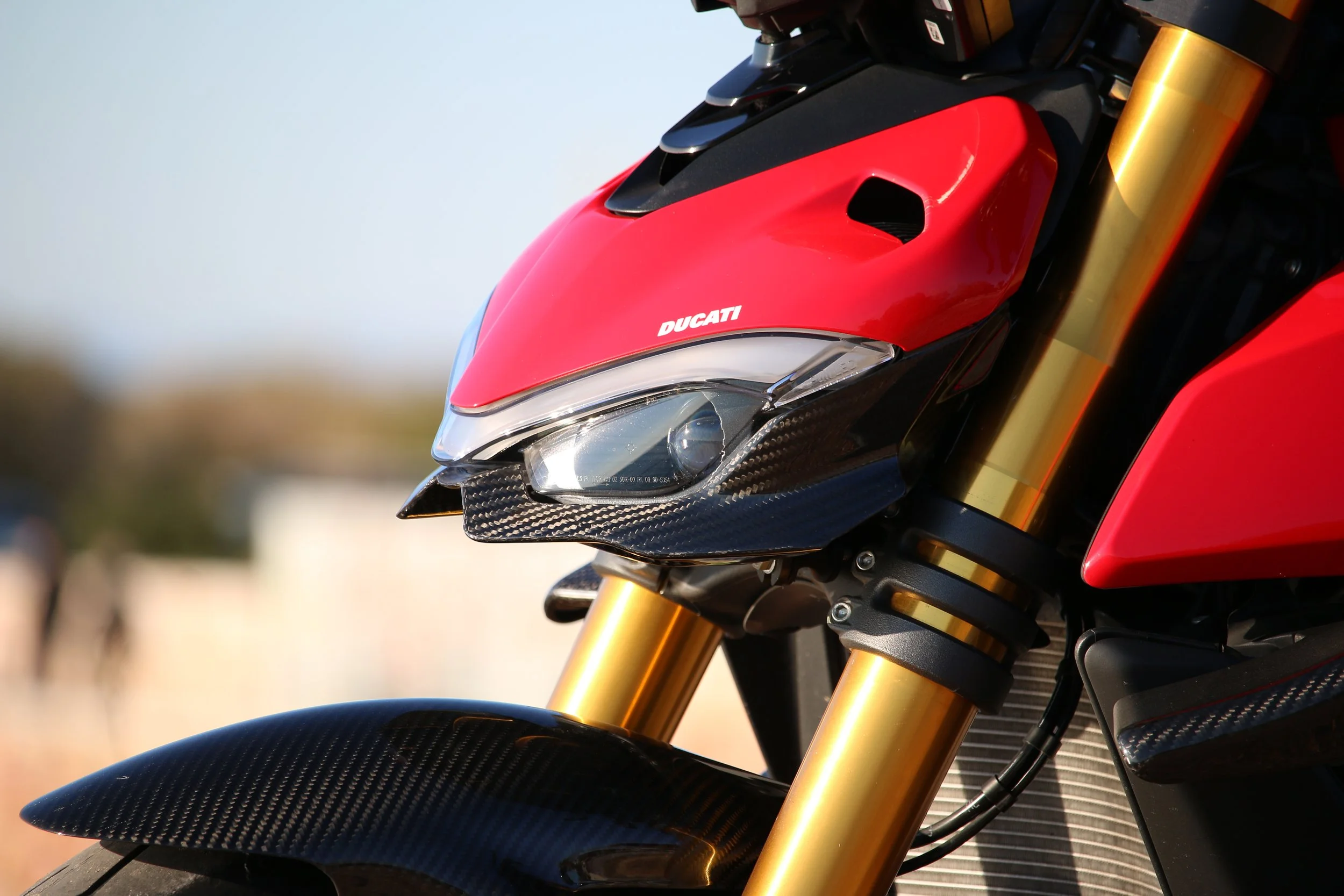 Carbon Fiber Headlight Fairing (lower Part) Used - Streetfighter V4/v2