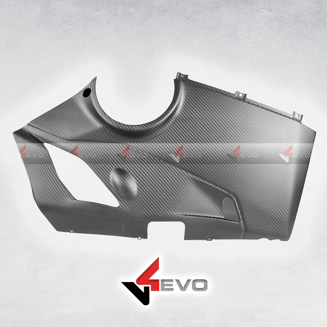 Carbon Fiber Lower Fairings For Akrapovic - Panigale V4