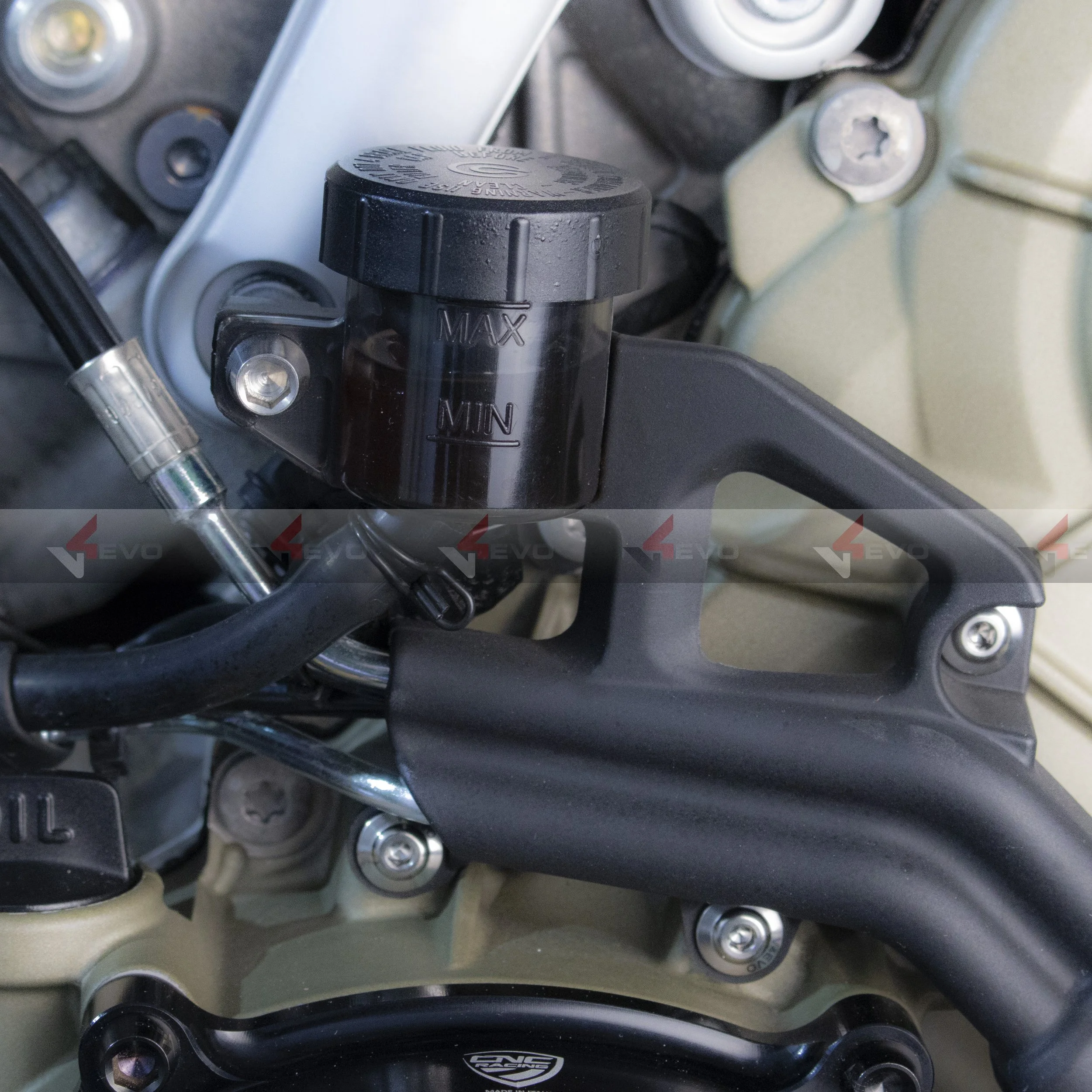Titanium Screws Rear Brake Reservoir Bracket - Panigale V4 / Streetfighter V4